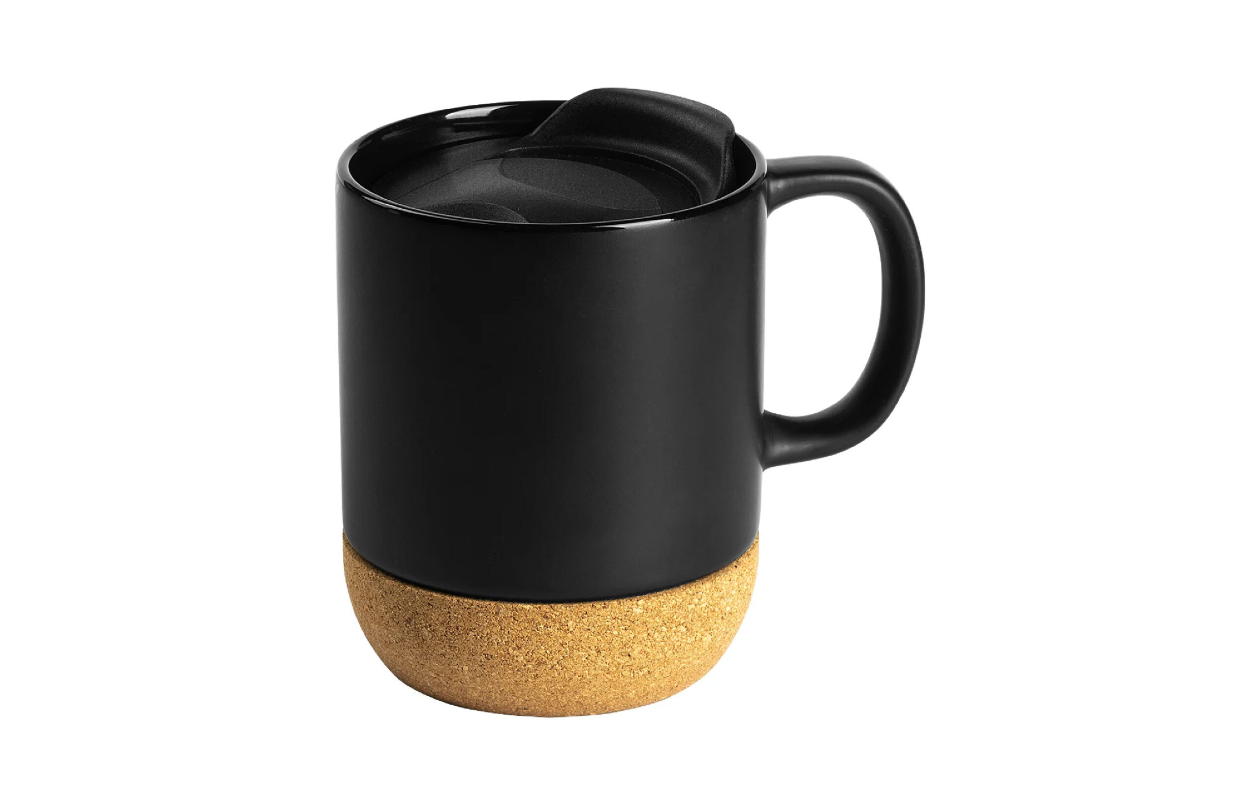 Ceramic Mug with Cork Base & Lid