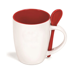 Colorful Mugs with Spoon