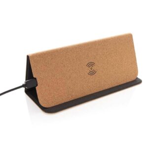 Wireless Foldable Cork Mouse Pad & Charger