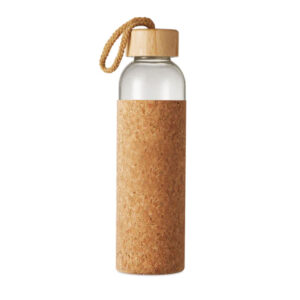 Glass Water Bottle with Bamboo