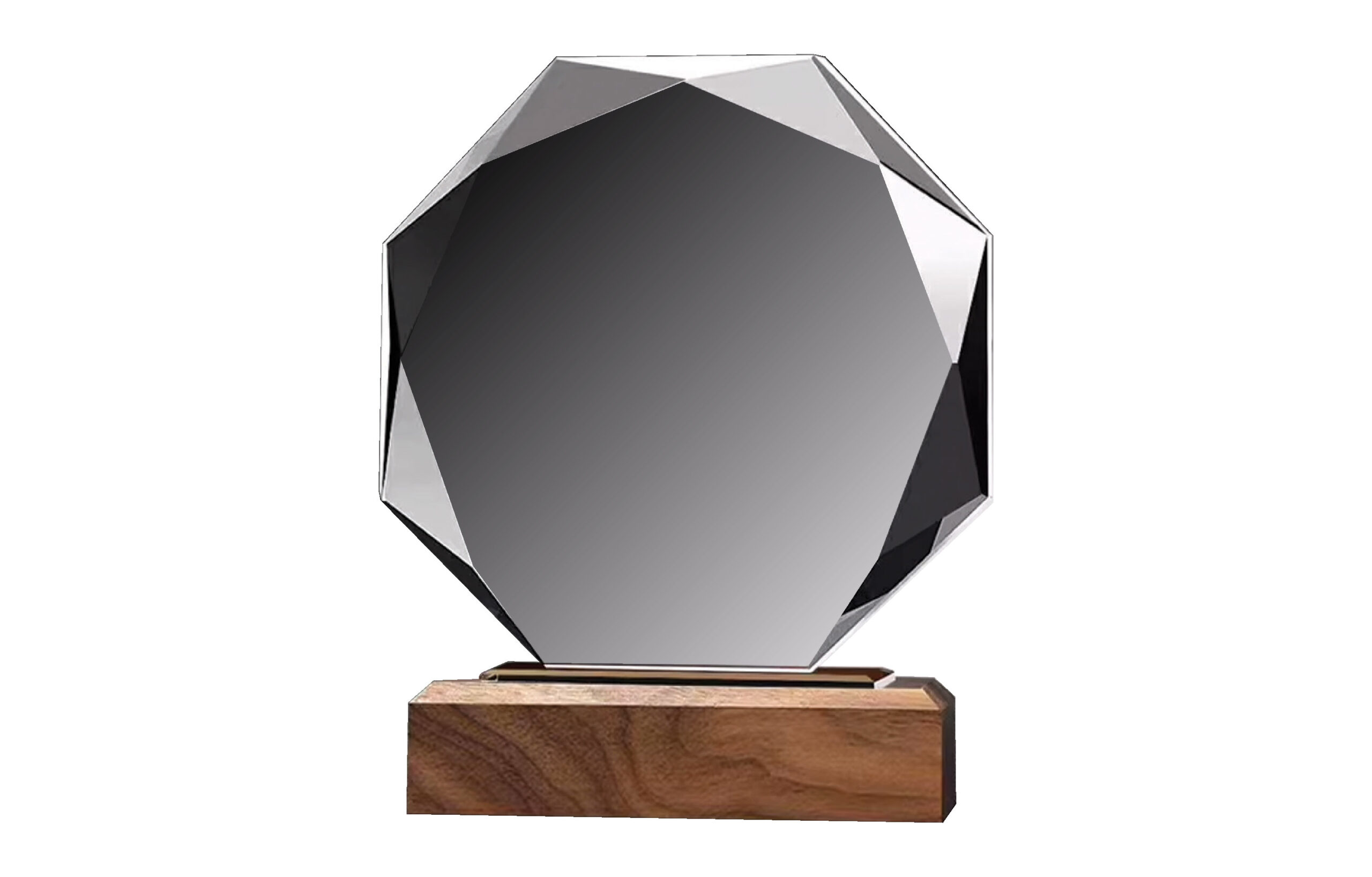 Octagon Crystal Award