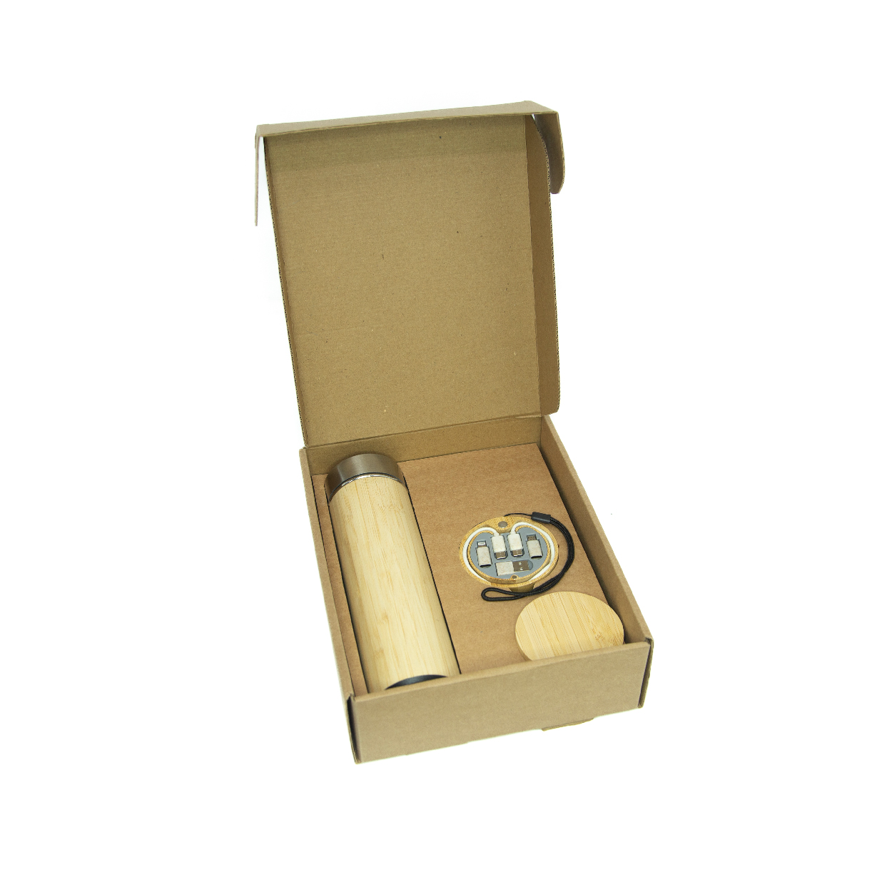 Bamboo Thermo Bottle with Display